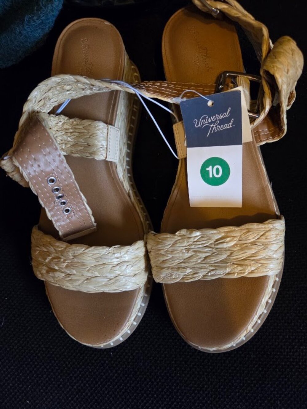 NWT Wedge Sandals. size 10